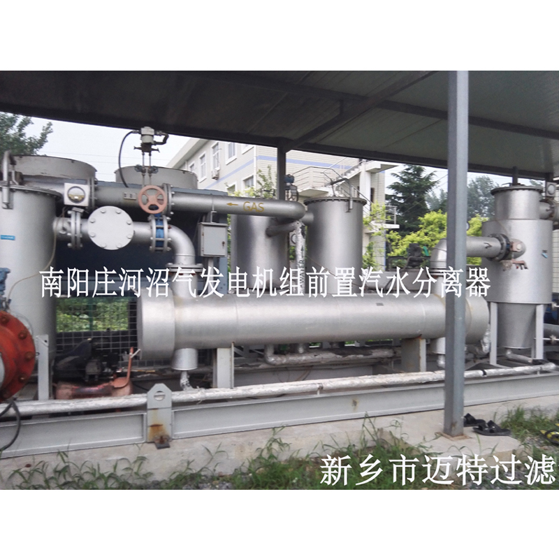 河南南陽垃圾沼氣發電廠燃燒機前氣體處理模塊，